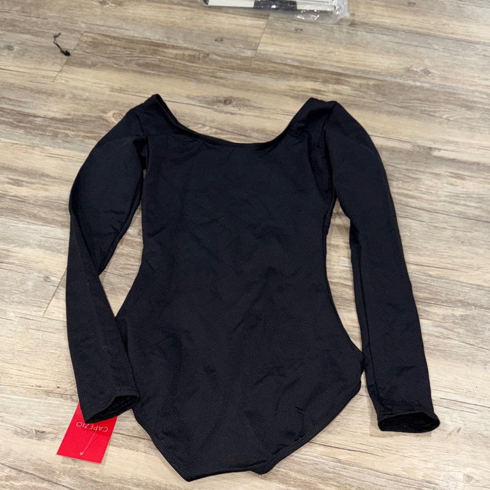 Capezio Black Long Sleeve Dance Leotard
